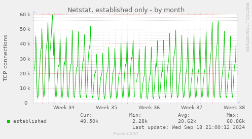 Netstat, established only