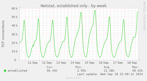 Netstat, established only